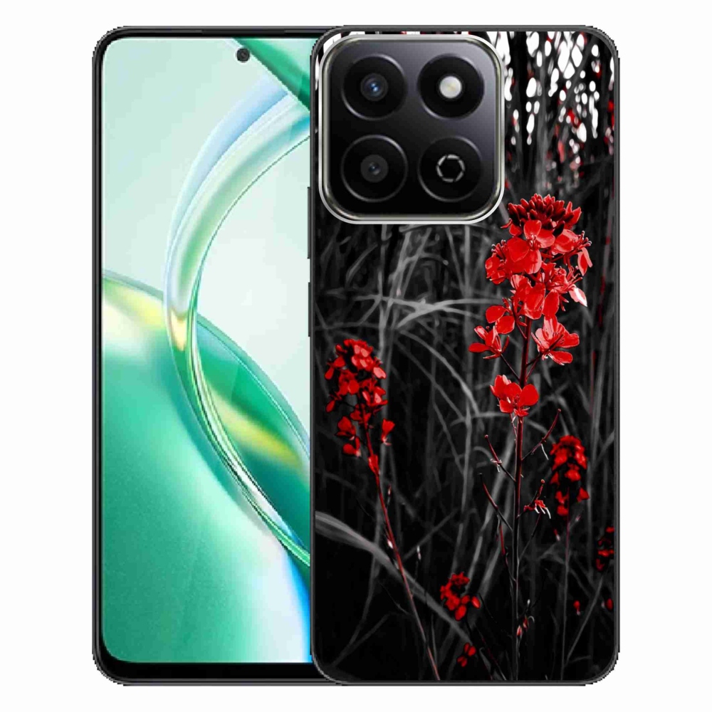 Gelový kryt mmCase na Honor 200 Smart 5G - červená rostlina