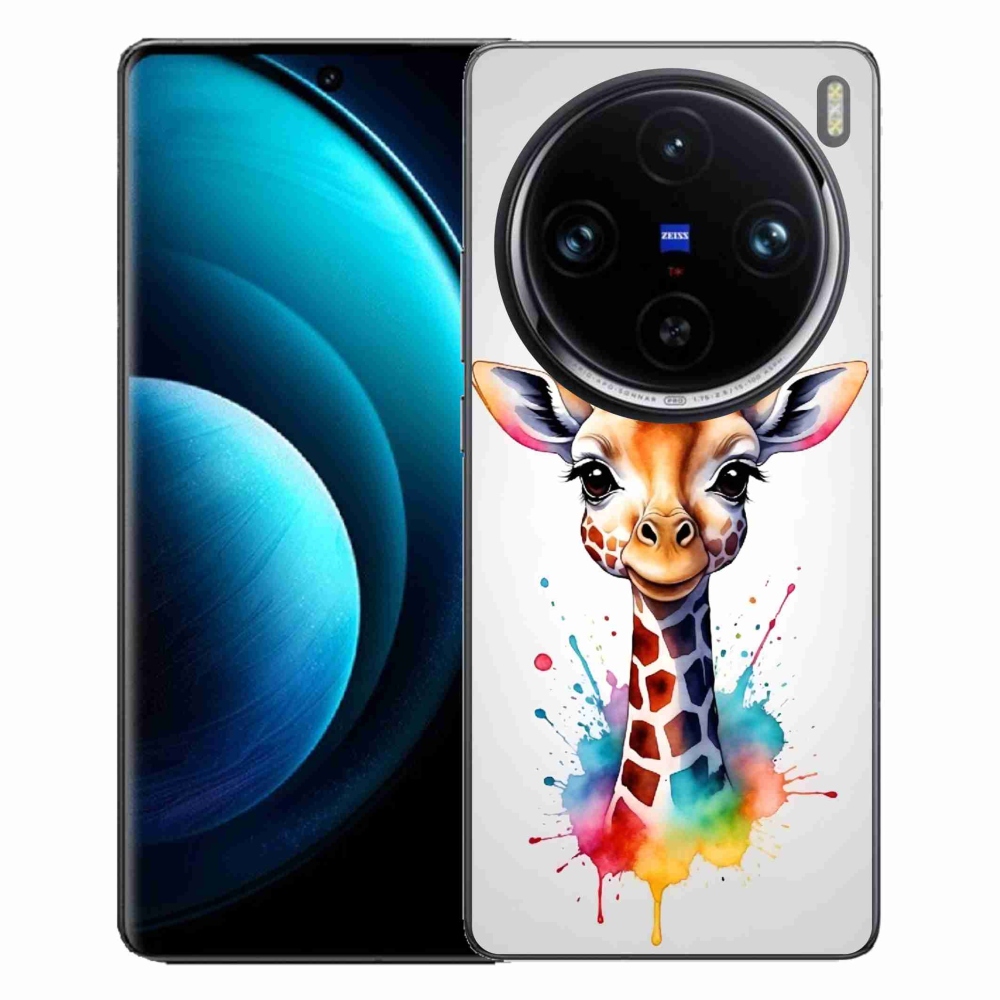 Gelový kryt mmCase na Vivo X100 Pro 5G - žirafa 1