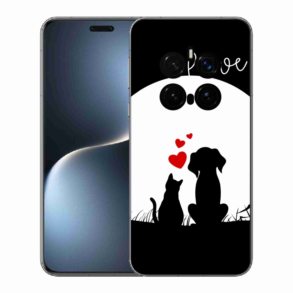 Gelový kryt mmCase na Honor Magic 7 Pro 5G - zvířecí láska