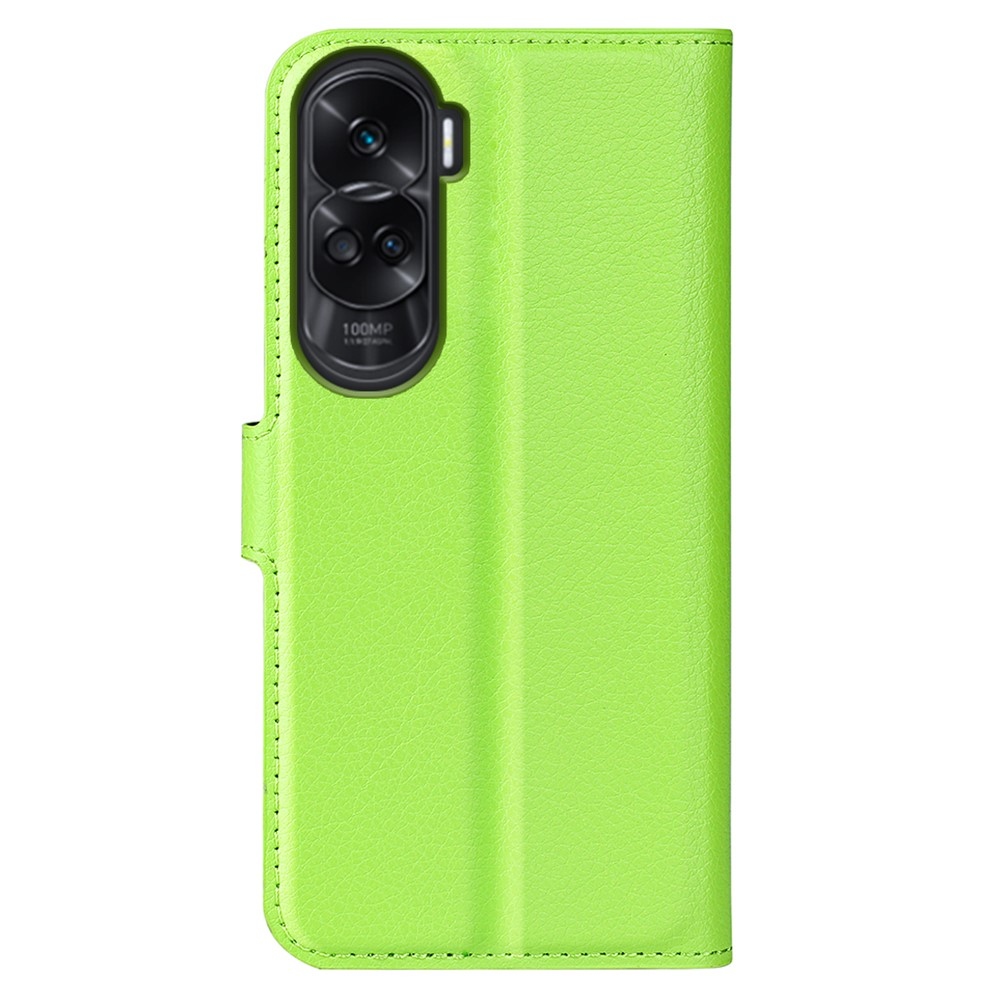 Litchi knížkové pouzdro na Honor 90 Lite - zelené