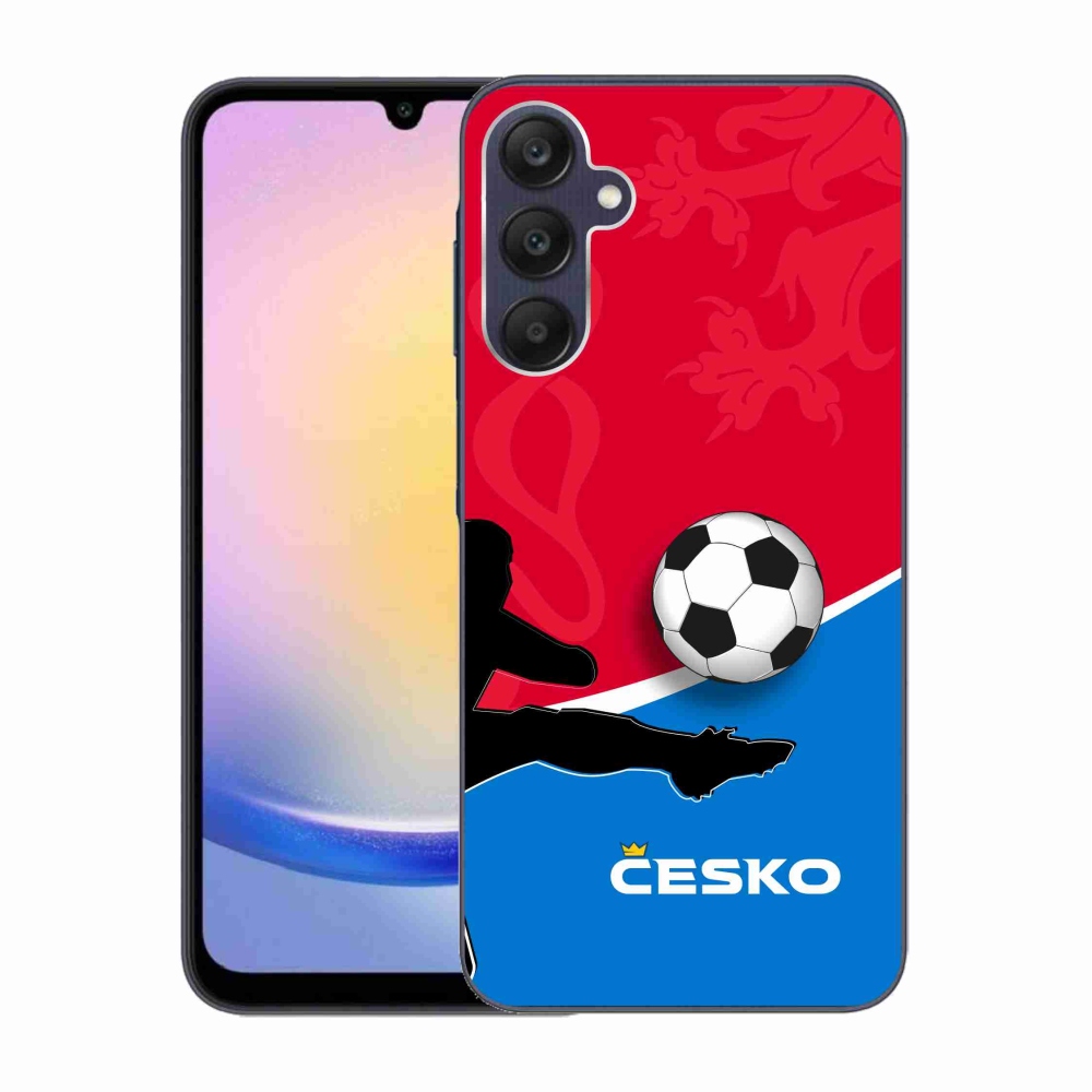 Gelový kryt mmCase na Samsung Galaxy A25 5G - fotbal Česko 2