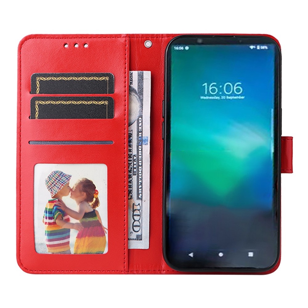 Sunflower knížkové pouzdro na Realme 14 Pro+ 5G - červené