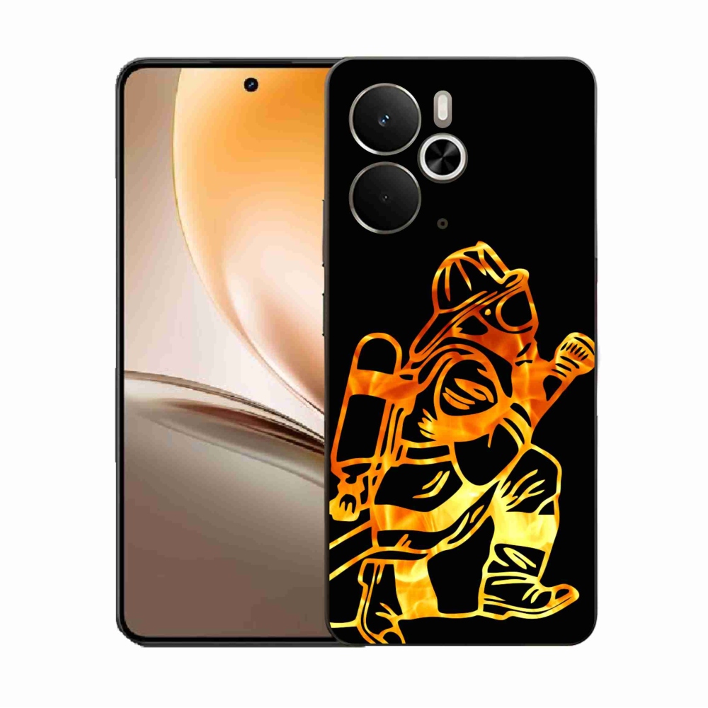 Gelový kryt mmCase na Realme 14 5G - hasič 1