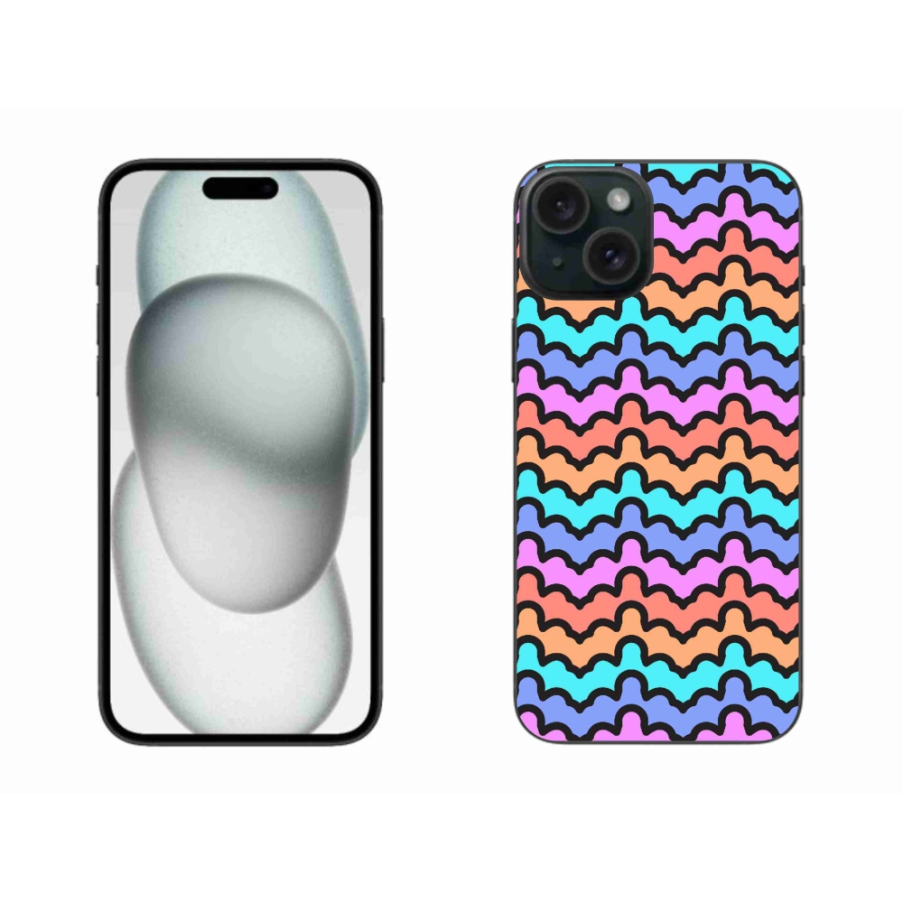 Gelový kryt mmCase na iPhone 15 Plus - abstraktní motiv 30