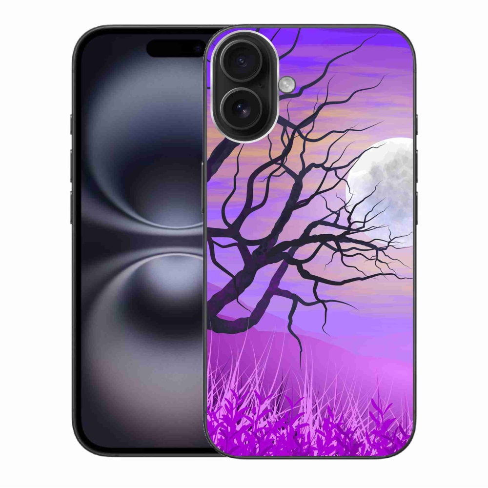 Gelový obal mmCase na iPhone 16 Plus - kreslený opadaný strom