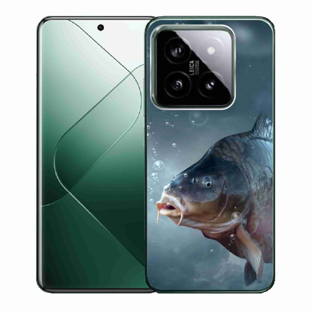 Gelový kryt mmCase na Xiaomi 14 - kapr a bublinky