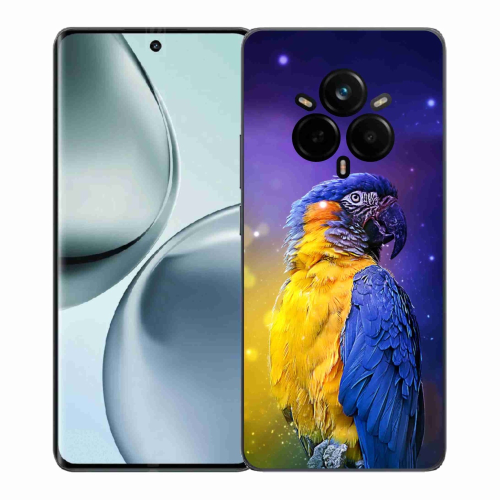 Gelový kryt mmCase na Realme 14 Pro+ 5G - papoušek ara 1