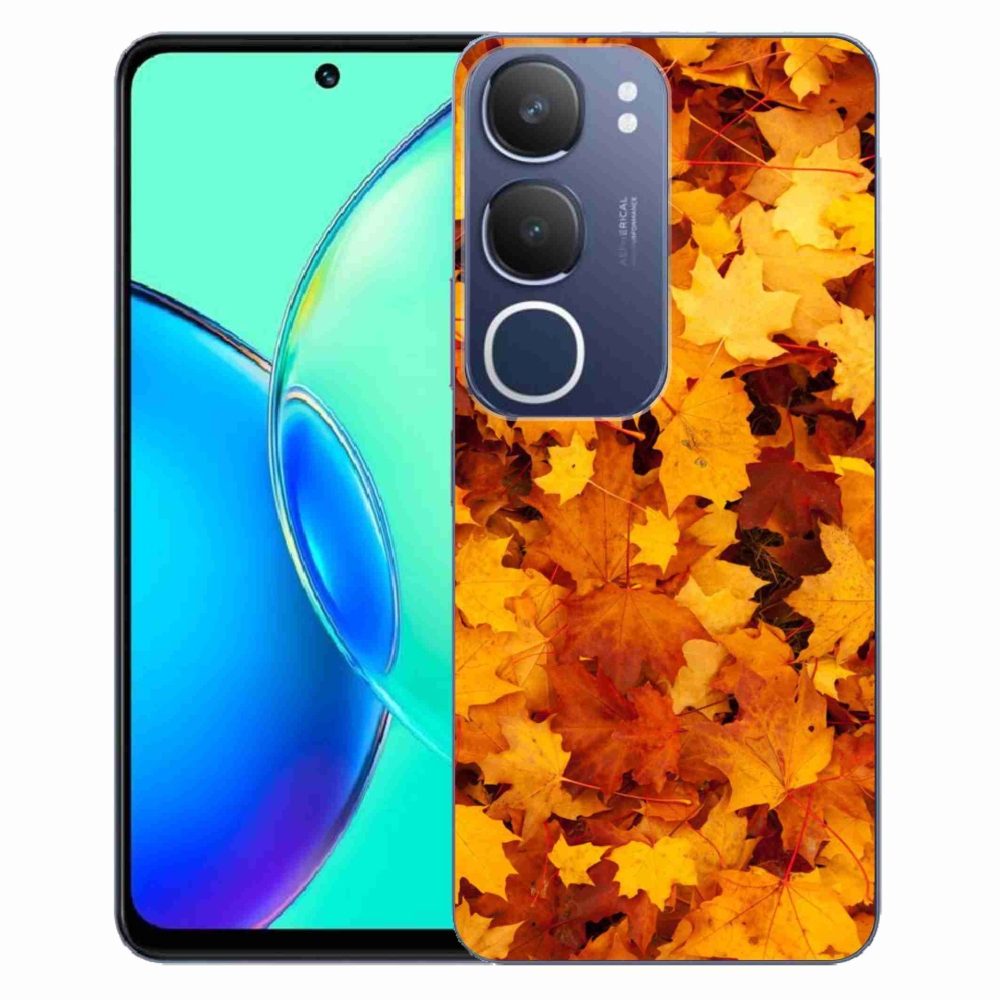 Gelový kryt mmCase na Vivo Y19s - javorové listy
