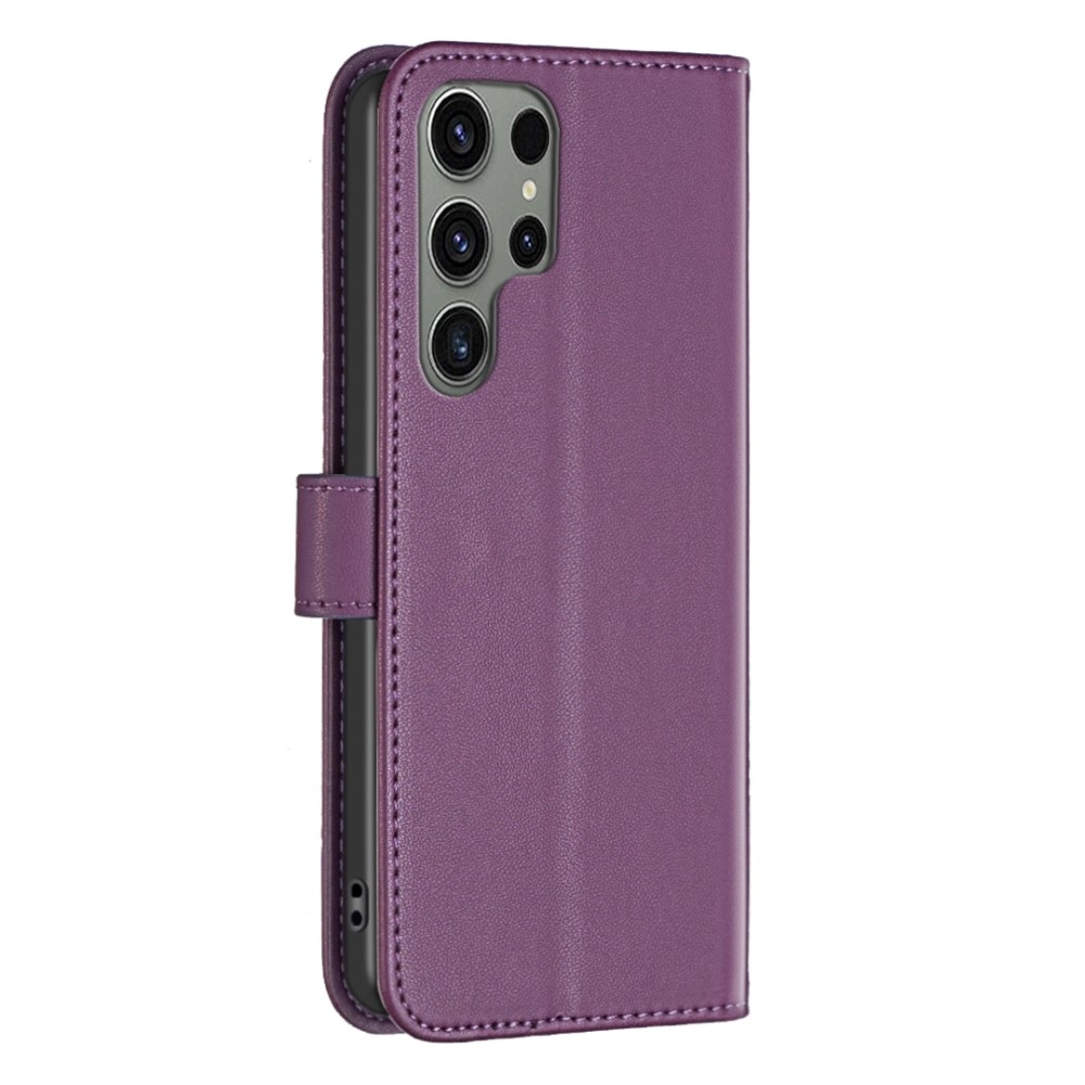 BNF knížkové pouzdro na Samsung Galaxy S25 Ultra - tmavěfialové