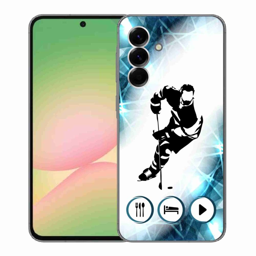 Gelový kryt mmCase na Samsung Galaxy A56 5G - hokej 1