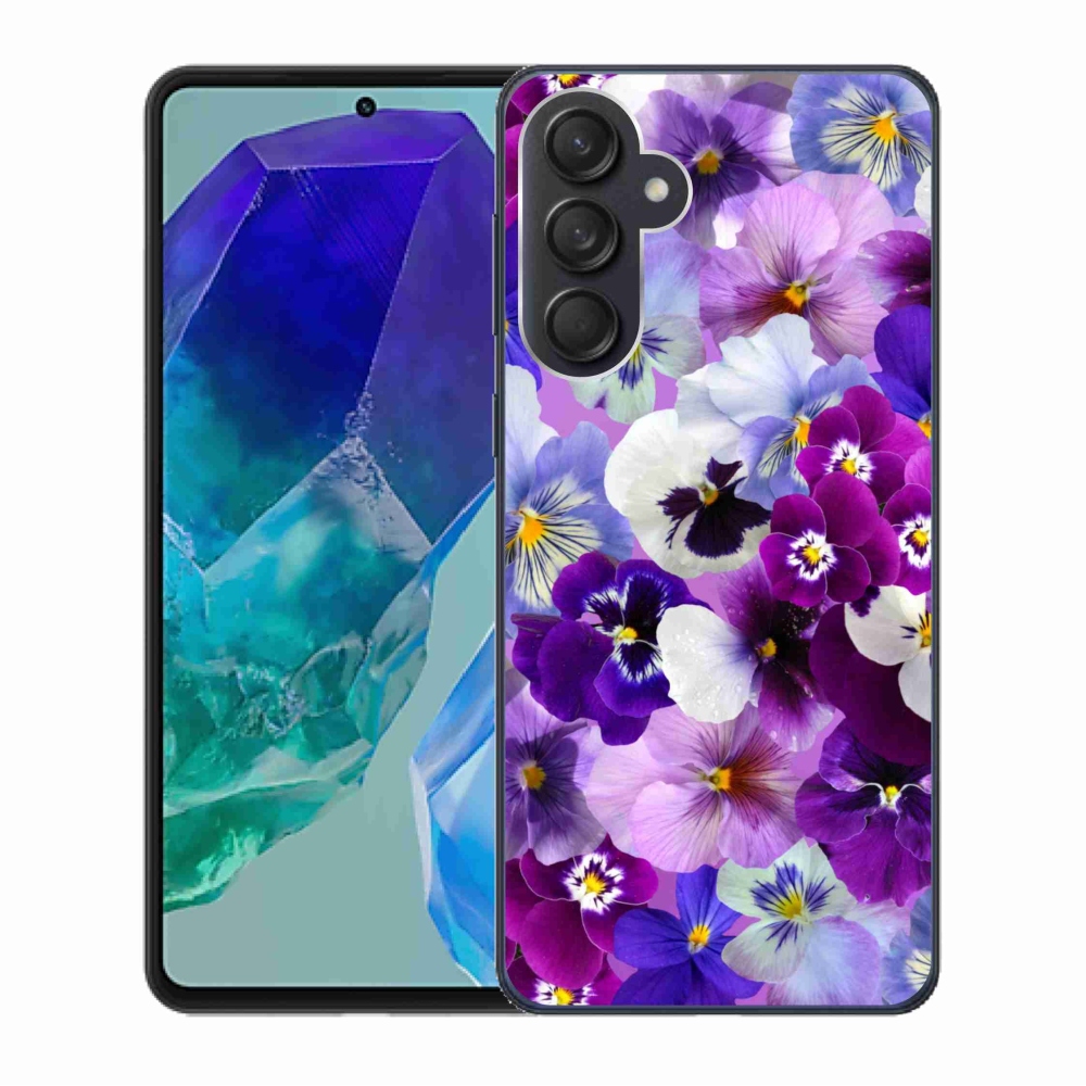 Gelový kryt mmCase na Samsung Galaxy M55 5G - květiny 9