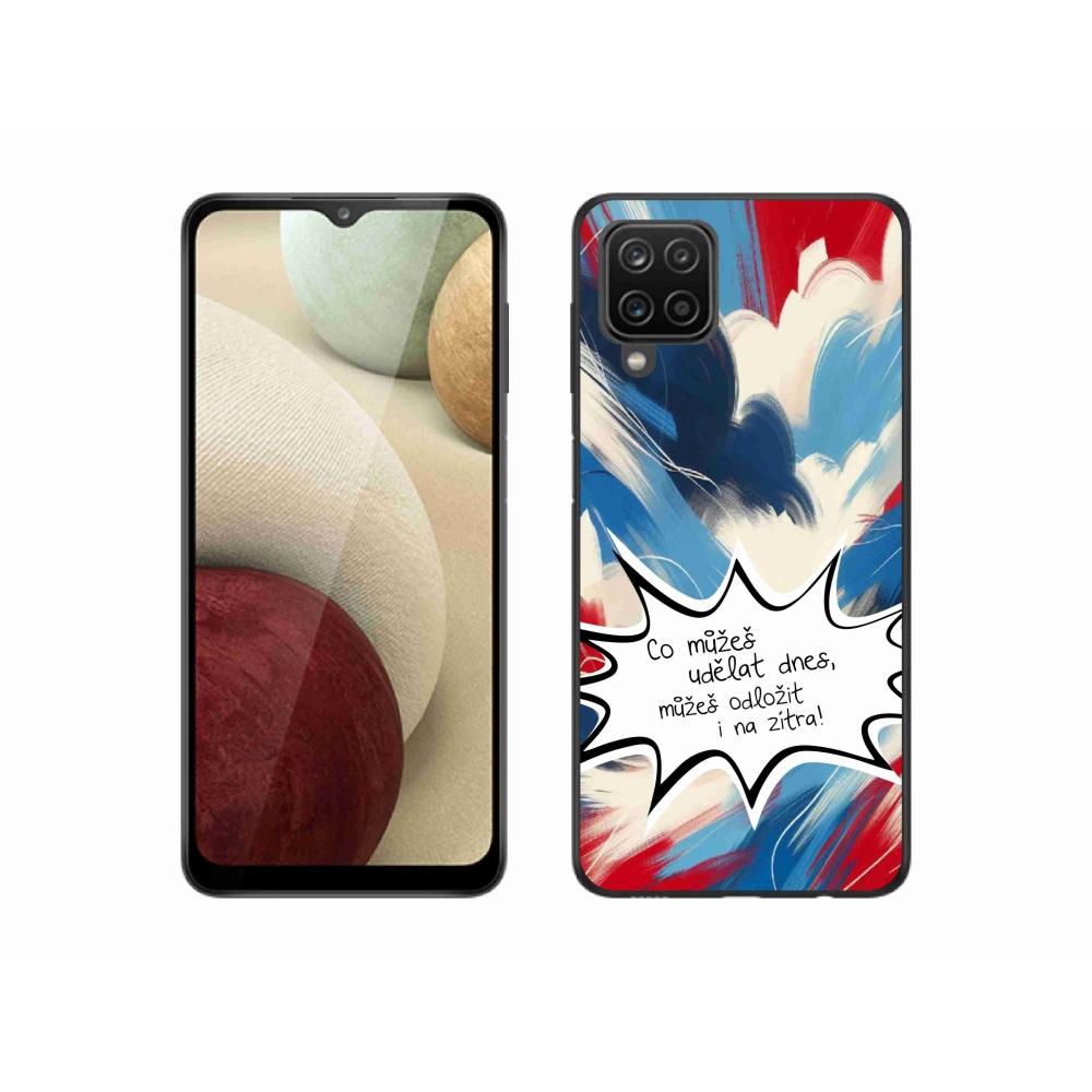 Gelový kryt mmCase na Samsung Galaxy M12 - vtipný text 9 bílé pozadí