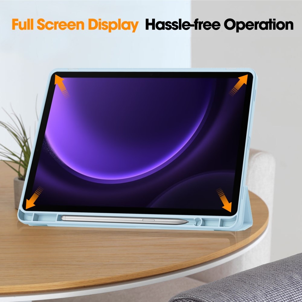 Case chytré zavírací pouzdro na Samsung Galaxy Tab S9 FE/Tab S10 FE - světlemodré