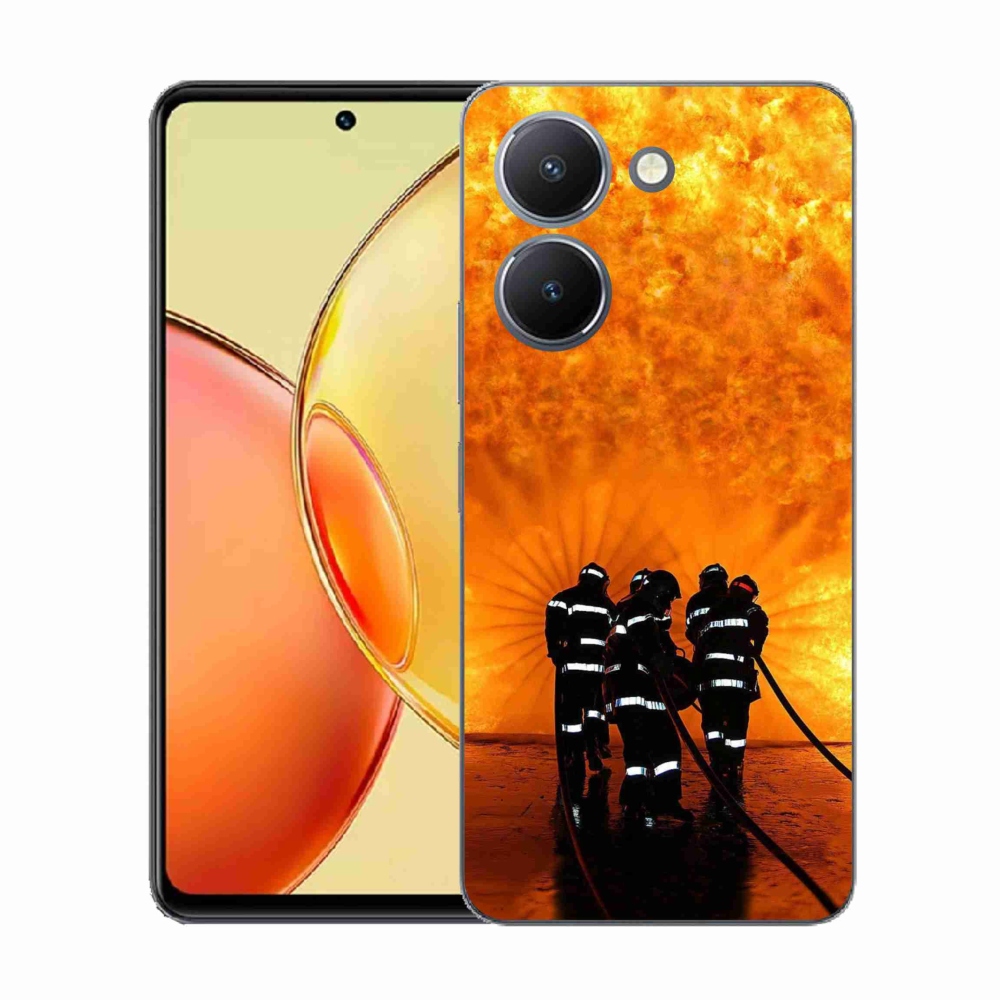 Gelový kryt mmCase na Vivo Y36 - požár