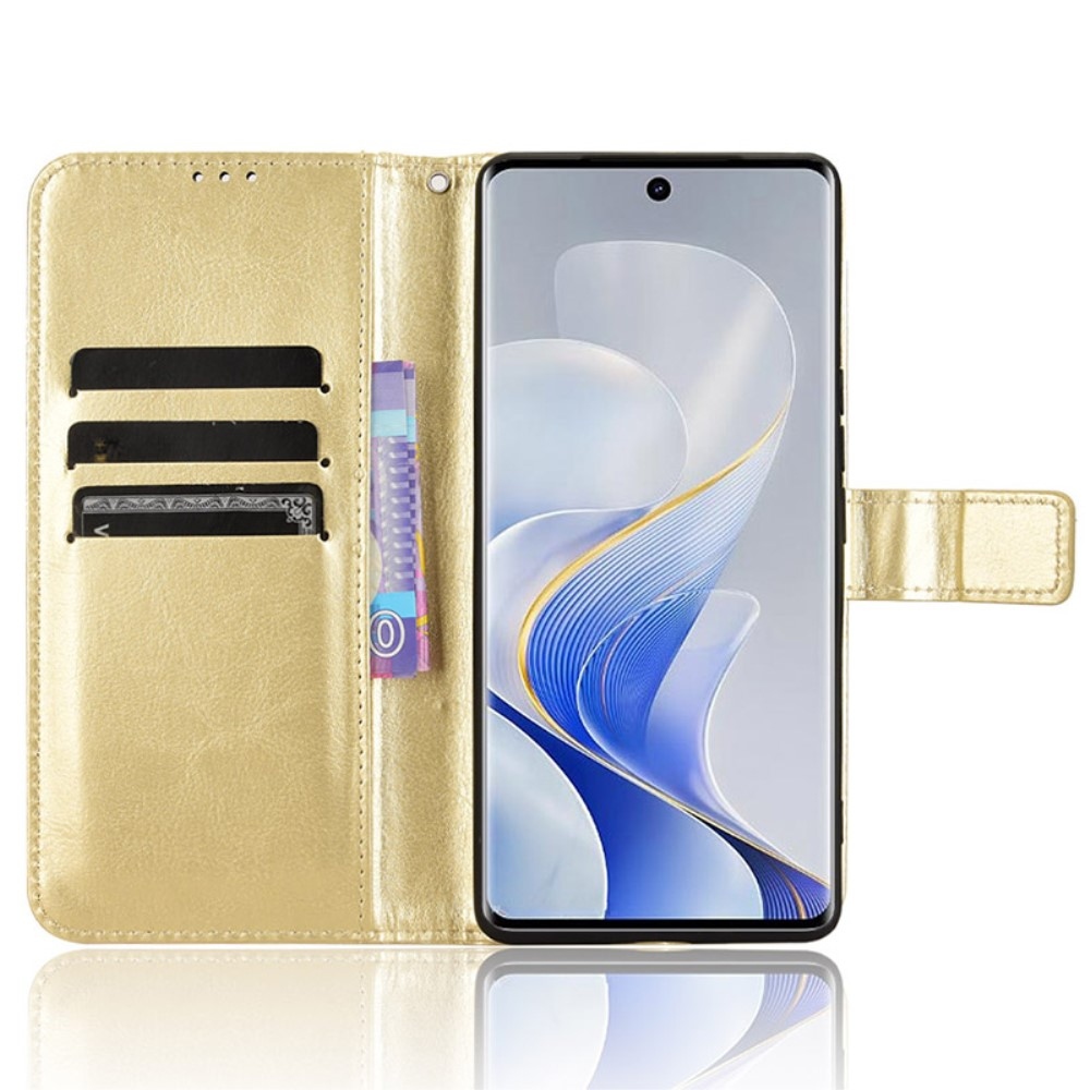 Crazy knížkové pouzdro na Vivo V40 5G - zlaté