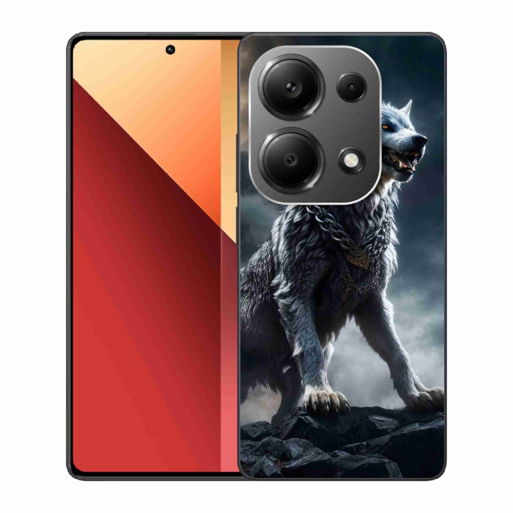 Gelový kryt mmCase na Xiaomi Redmi Note 13 Pro 4G/Poco M6 Pro - vlk 1