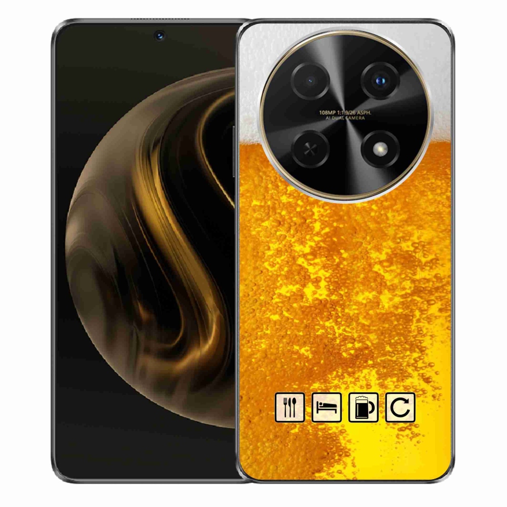 Gelový kryt mmCase na Huawei Nova 12i - pivní motiv 3