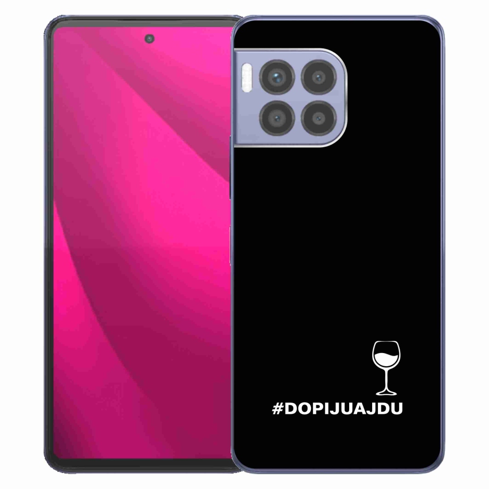 Gelový kryt mmCase na T-Mobile T Phone 2 Pro - vinný motiv černé pozadí