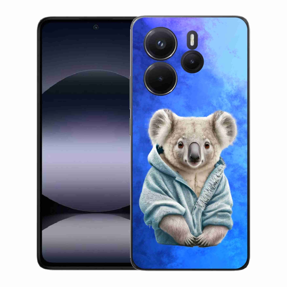 Gelový kryt mmCase na Xiaomi Redmi Note 14 - koala ve svetru