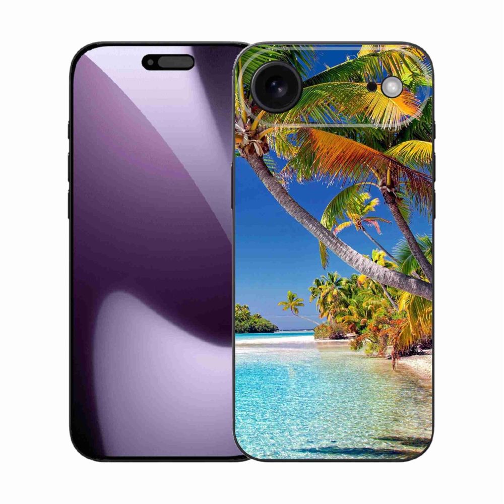 Gelový kryt mmCase na iPhone 17 Air - mořská pláž