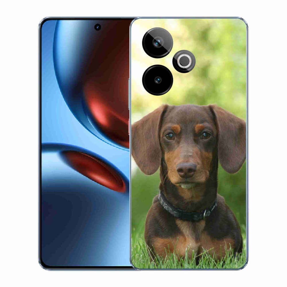 Gelový kryt mmCase na Realme GT 7 5G/GT 7T 5G - hnědý jezevčík
