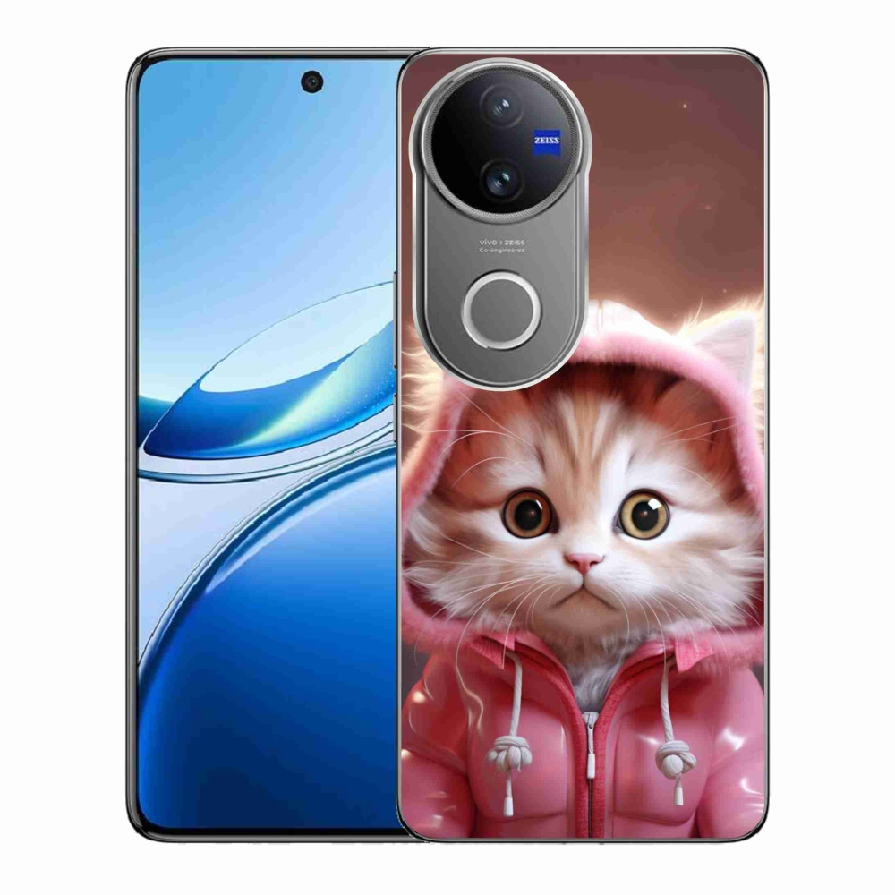 Gelový kryt mmCase na Vivo V50 5G - roztomilé kotě 3