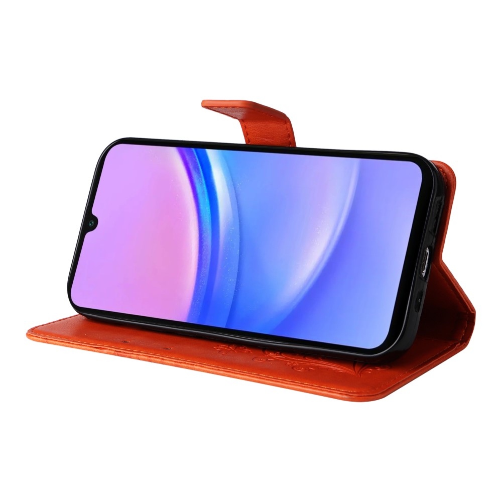 Big Butterfly knížkové pouzdro na Samsung Galaxy A16 4G/5G/A26 5G - oranžové