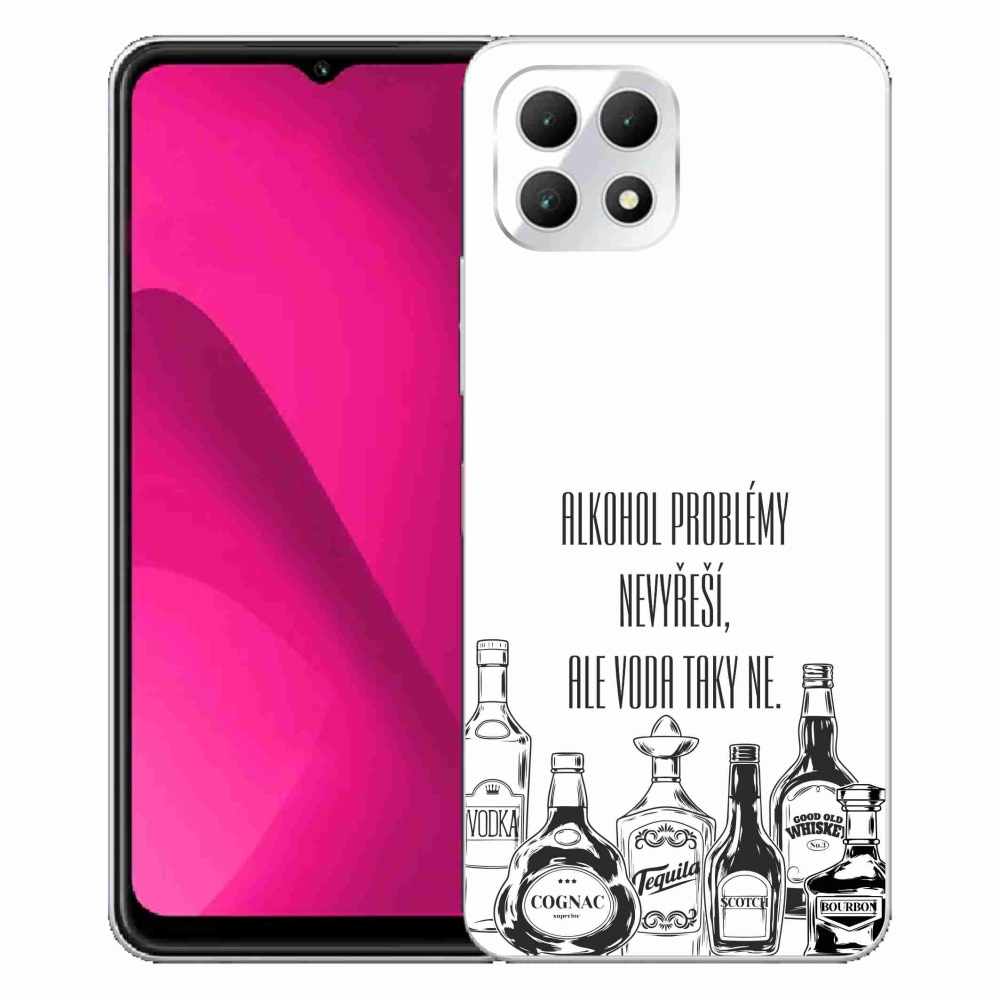 Gelový kryt mmCase na T-Mobile T Phone 2 - vtipný text bílé pozadí