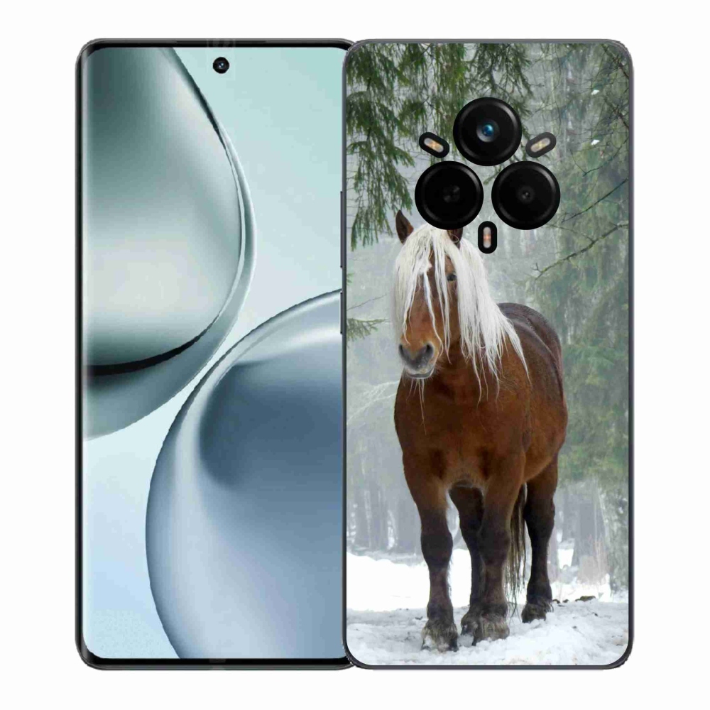 Gelový kryt mmCase na Realme 14 Pro+ 5G - kůň v lese