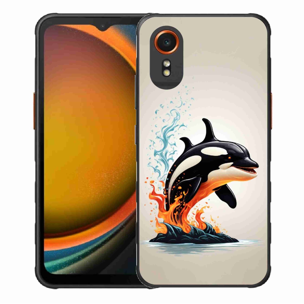 Gelový kryt mmCase na Samsung Galaxy Xcover 7 - kosatka