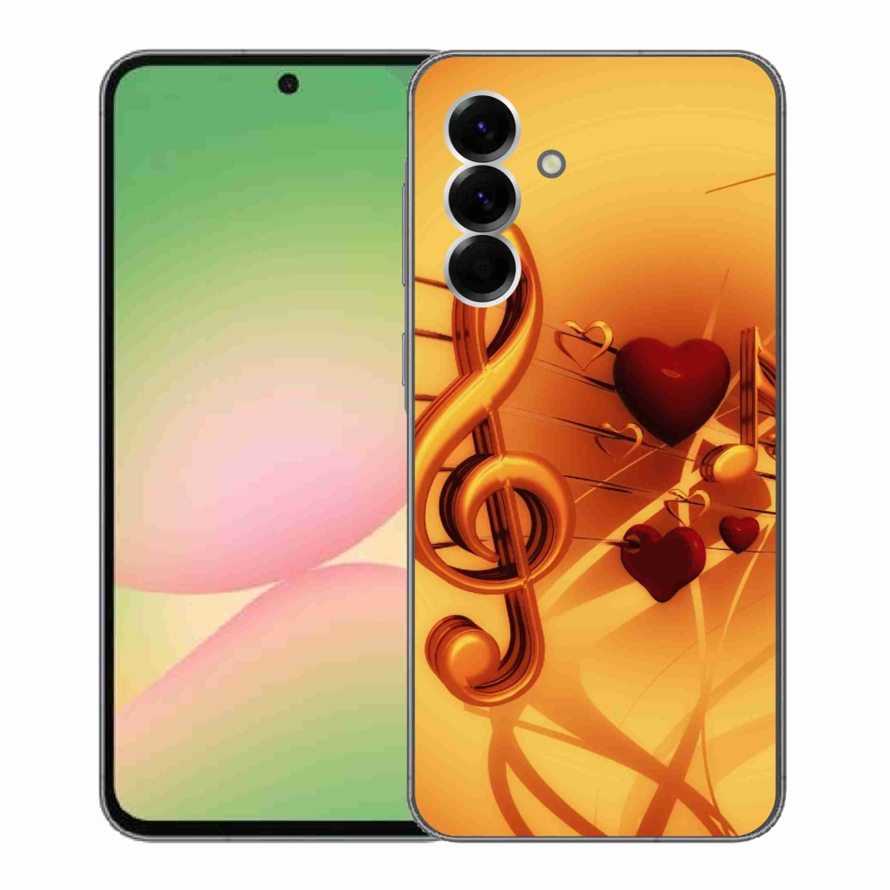 Gelový kryt mmCase na Samsung Galaxy A56 5G - noty
