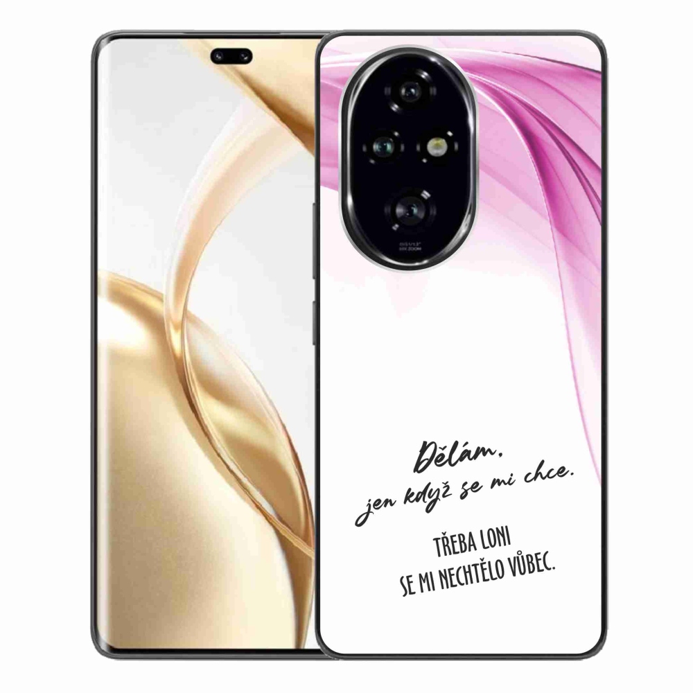 Gelový kryt mmCase na Honor 200 Pro 5G - vtipný text 12 bílé pozadí