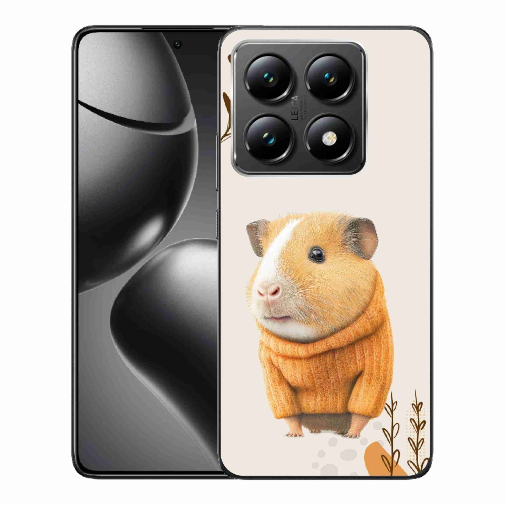 Gelový kryt mmCase na Xiaomi 14T - morče ve svetru