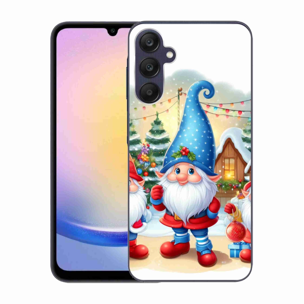 Gelový kryt mmCase na Samsung Galaxy A25 5G - vánoční skřítci