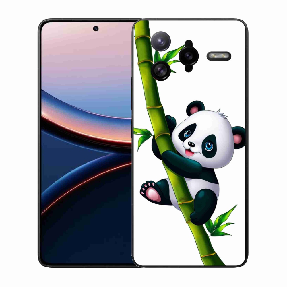 Gelový kryt mmCase na Xiaomi Poco F7 Ultra - panda na bambusu