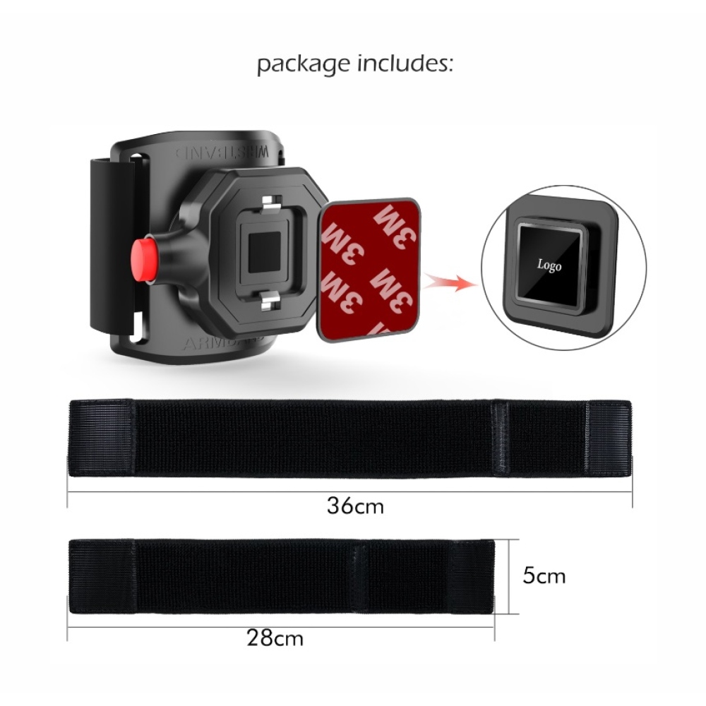 Swissten pouzdro na ruku Easy Lock - černé