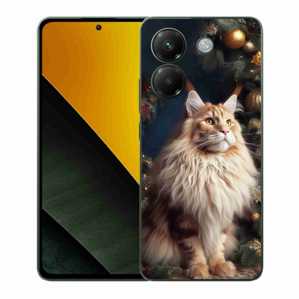 Gelový kryt mmCase na Xiaomi Poco M7 Pro 5G - kočka u stromku