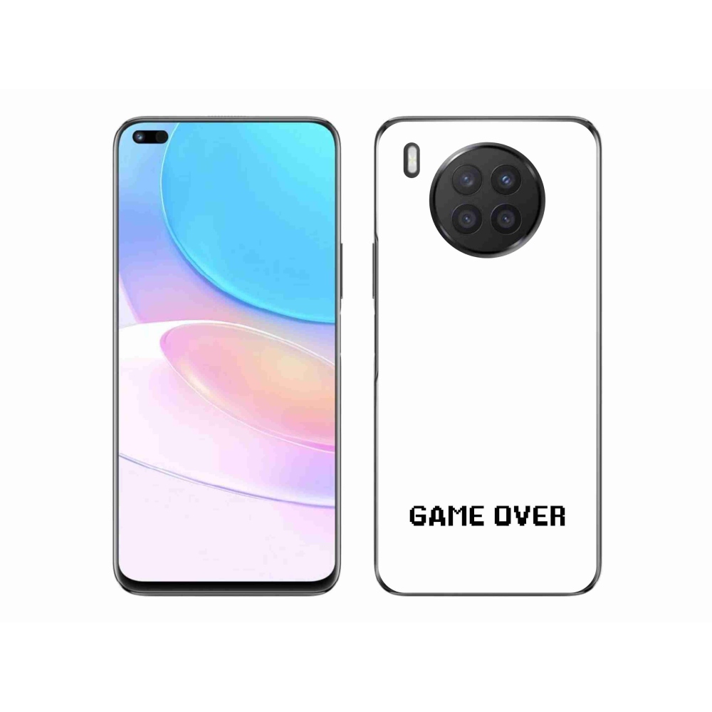 Gelový kryt mmCase na Huawei Nova 8i - game over bílé pozadí
