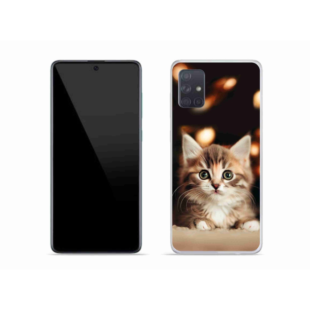 Gelový kryt mmCase na Samsung Galaxy A51 - roztomilé kotě 2
