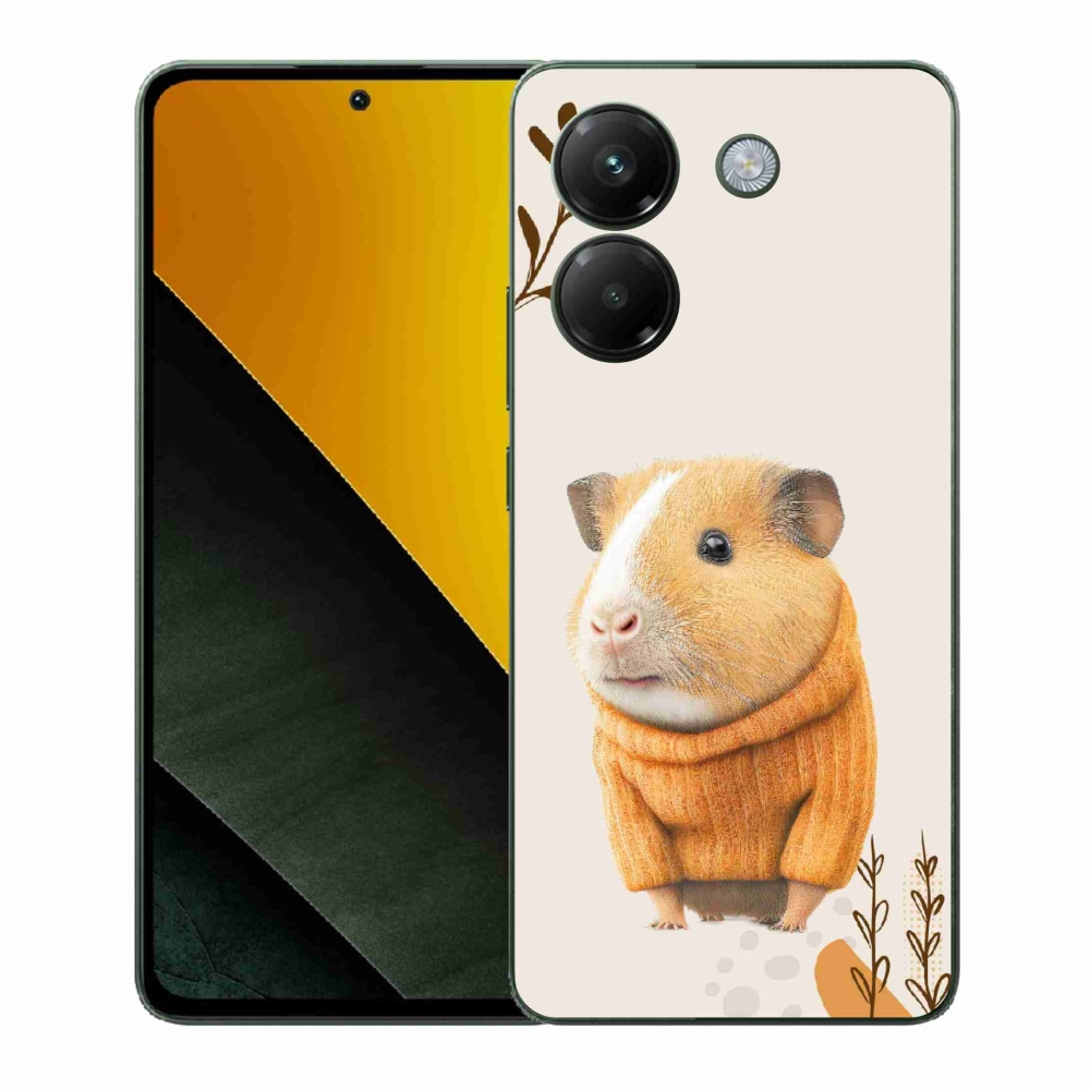 Gelový kryt mmCase na Xiaomi Poco M7 Pro 5G - morče ve svetru