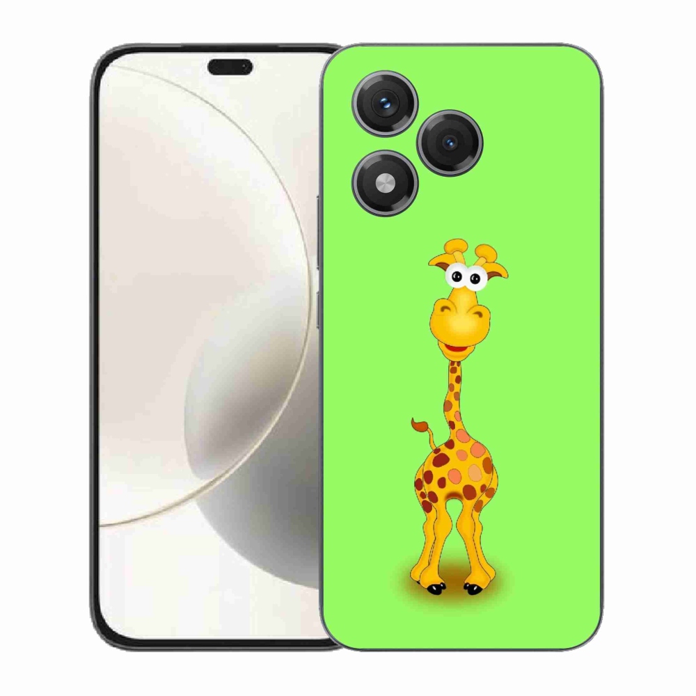 Gelový kryt mmCase na Honor 400 Lite - kreslená žirafa