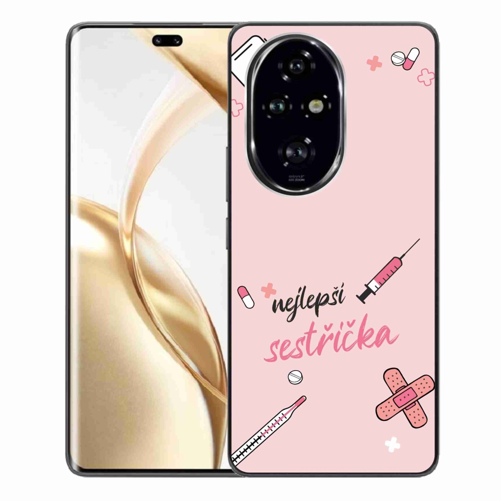 Gelový kryt mmCase na Honor 200 Pro 5G - nejlepší sestřička růžové pozadí