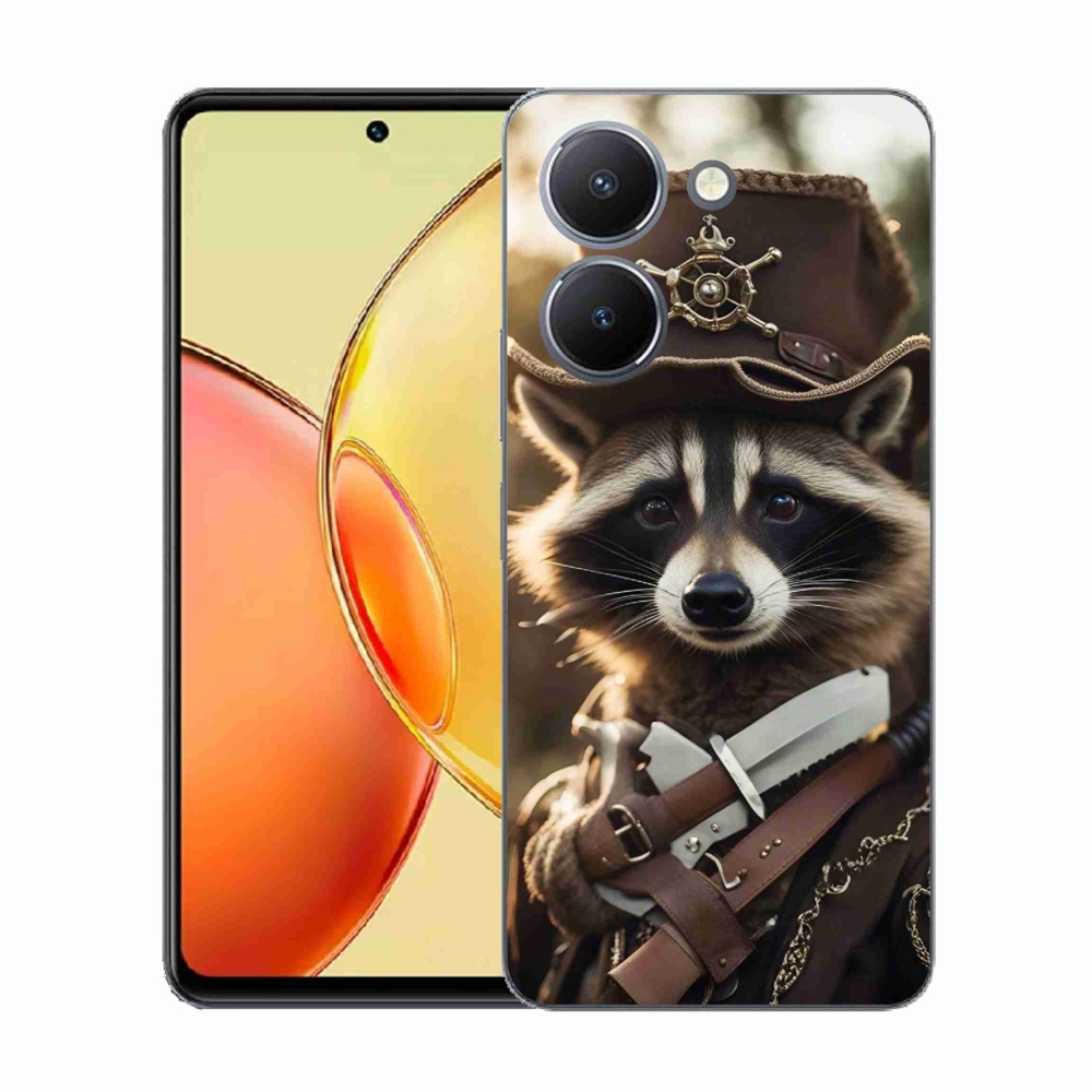 Gelový kryt mmCase na Vivo Y36 - mýval v uniformě