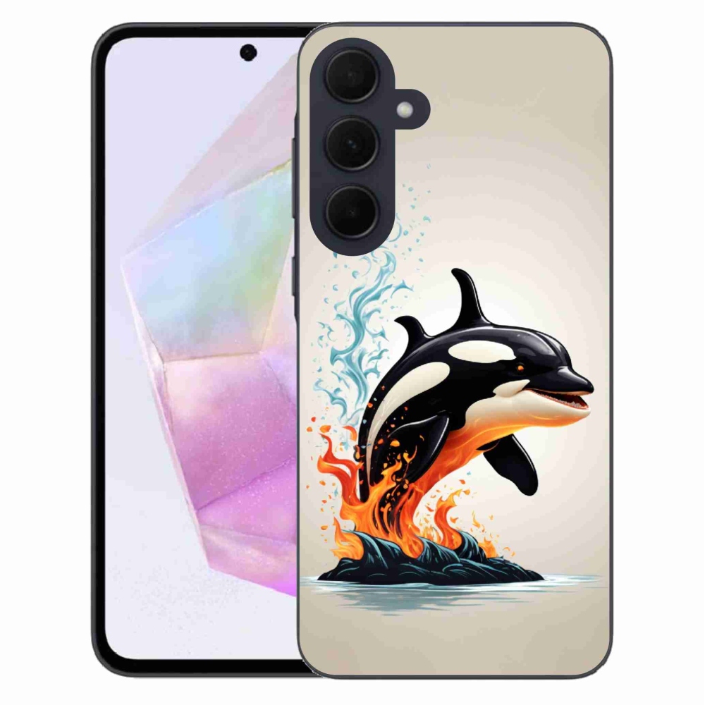 Gelový kryt mmCase na Samsung Galaxy A35 5G - kosatka