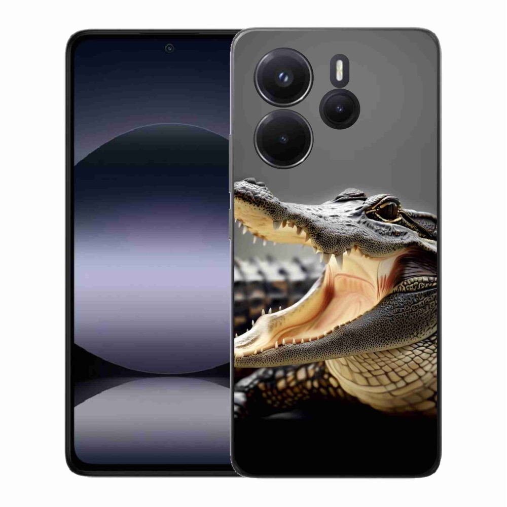 Gelový kryt mmCase na Xiaomi Redmi Note 14 - krokodýl