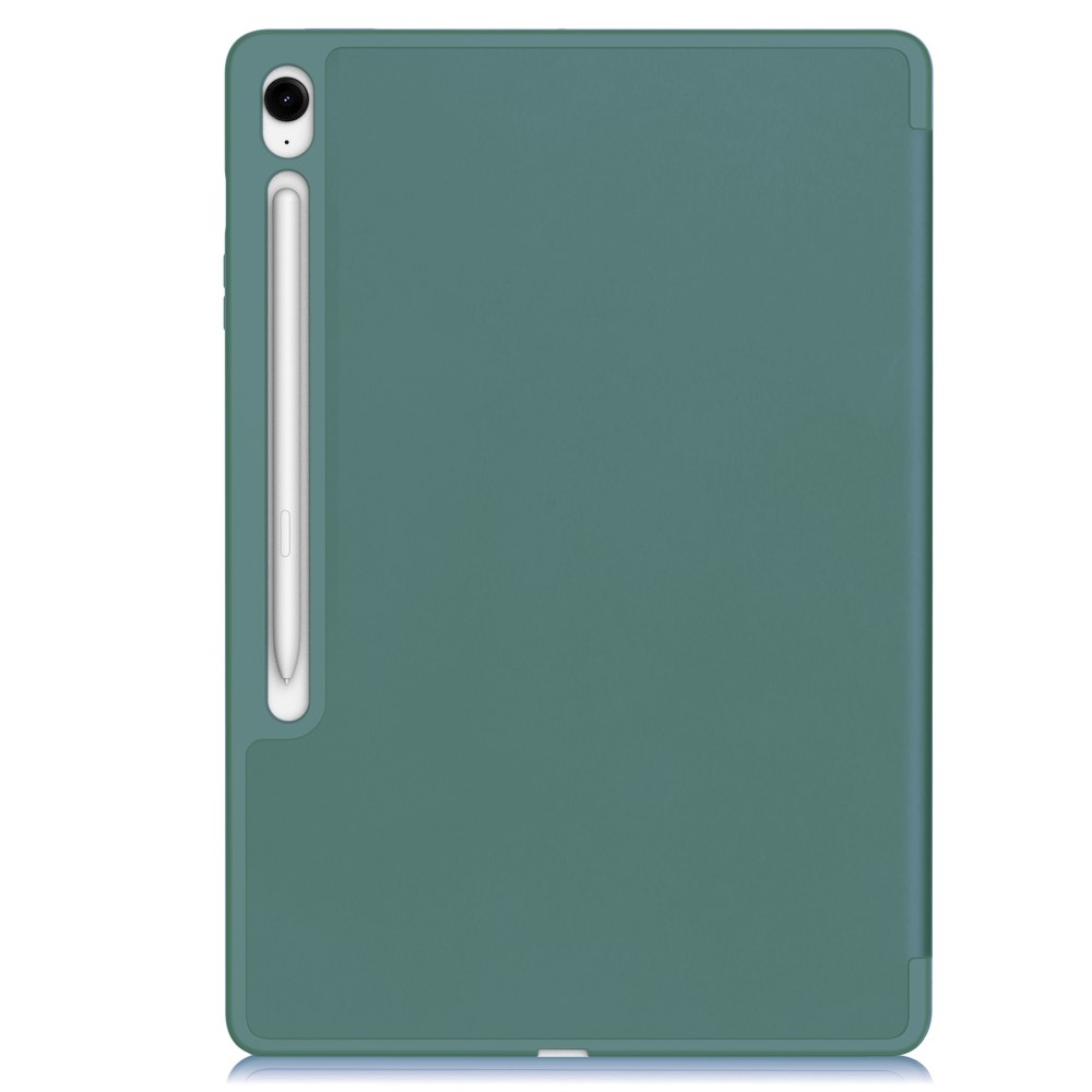 Cases chytré zavírací pouzdro na Samsung Galaxy Tab S10 FE+ - tmavězelené