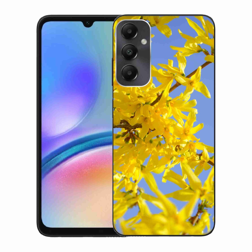 Gelový kryt mmCase na Samsung Galaxy A05s - žluté květy