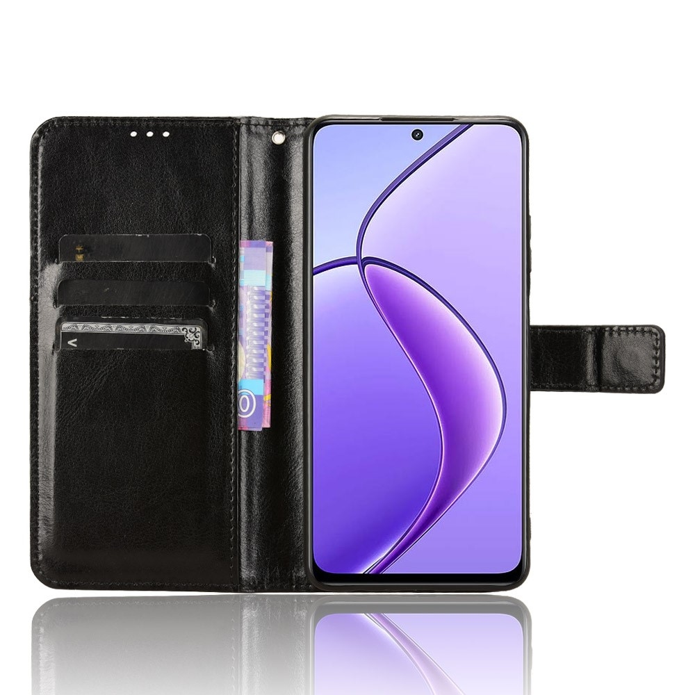 Crazy knížkové pouzdro na Realme 12 5G/12x 5G - černé