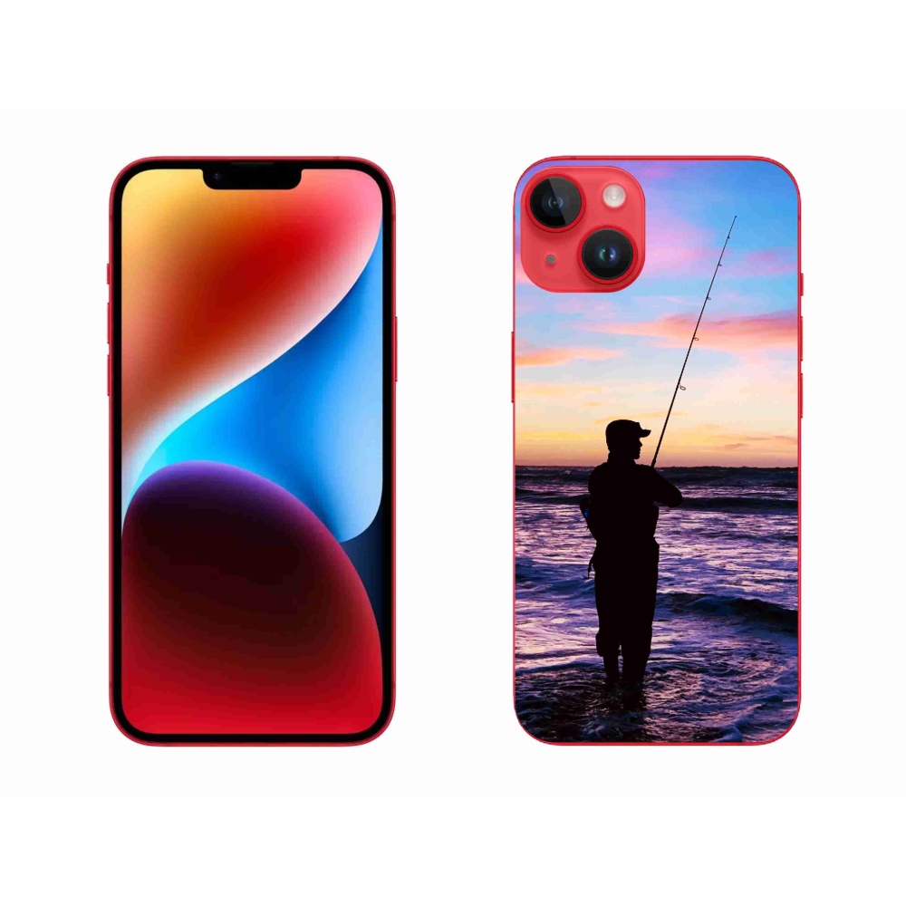 Gelový kryt mmCase na iPhone 14 Plus - rybaření 1