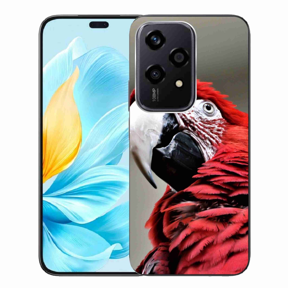 Gelový obal mmCase na Honor 200 Lite 5G - papoušek ara červený